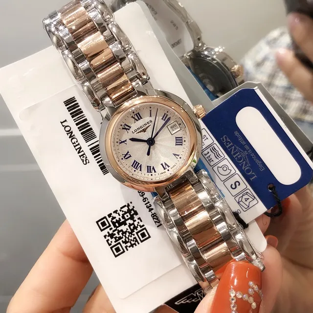 Longines DolceVita Two-Tone Silver and Rose Gold Quartz Watch 7