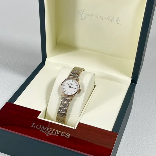 Longines Prata Dourado Minimalista Duas Cores Metálico Relógio de Quartzo 4