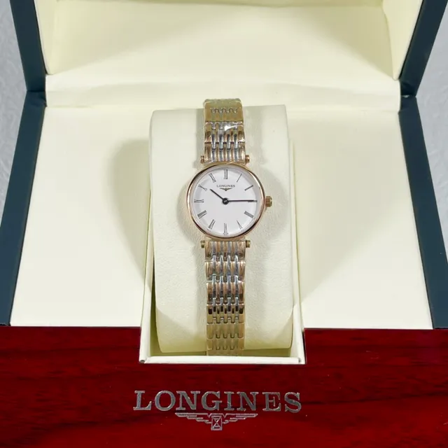 Longines Prata Dourado Minimalista Duas Cores Metálico Relógio de Quartzo 5
