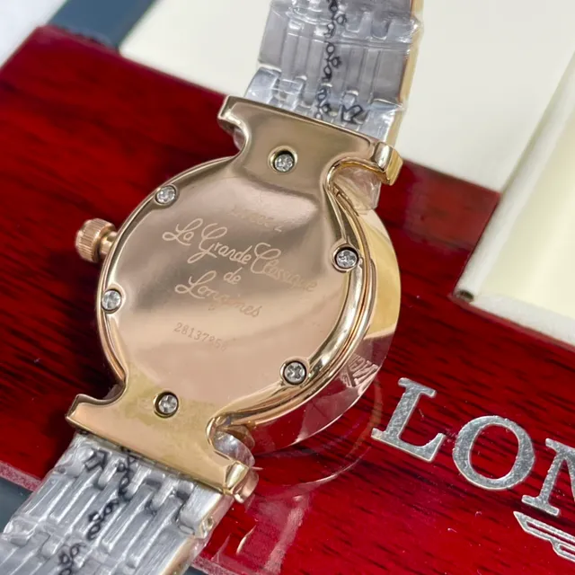 Longines Prata Dourado Minimalista Duas Cores Metálico Relógio de Quartzo 6