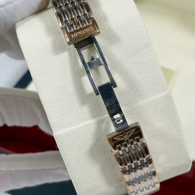 Longines Prata Dourado Minimalista Duas Cores Metálico Relógio de Quartzo 7
