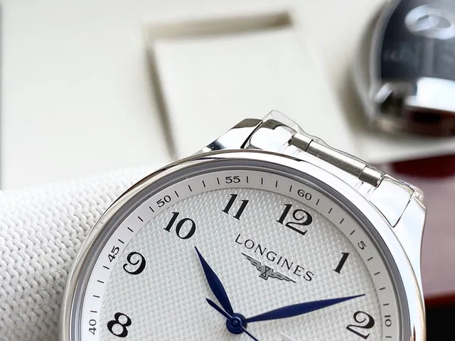 Longines Tradition Series Silver Stainless Steel Mechanical Watch 6