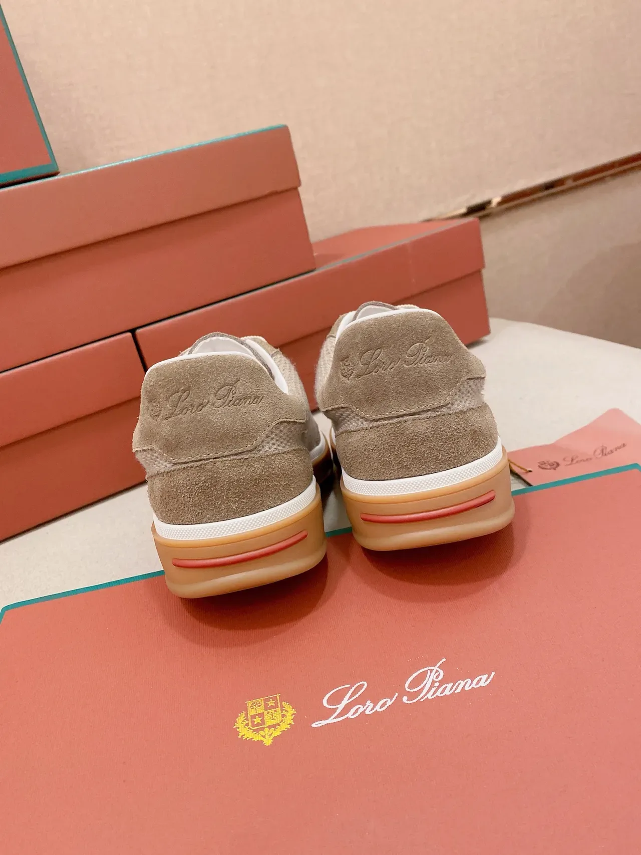 Loro Piana بيج سويد ميش حذاء رياضي ستايل حياة 2