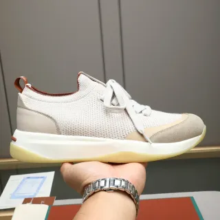 Loro Piana Knit and Suede Lifestyle Sneaker