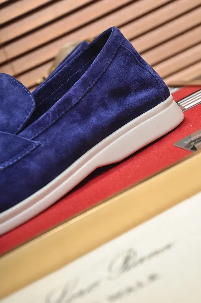 Loro Piana Summer Walk নীল সুয়েড লুফার 2