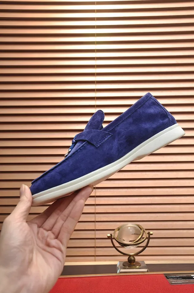 Loro Piana Summer Walk নীল সুয়েড লুফার 6