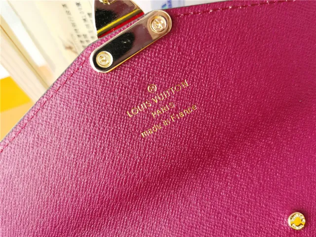 Louis Vuitton काला भूरा एंवेलप फ्लैप मोनोग्राम कैनवास लॉन्ग वॉलेट 2