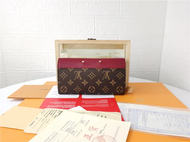 Louis Vuitton काला भूरा एंवेलप फ्लैप मोनोग्राम कैनवास लॉन्ग वॉलेट 7