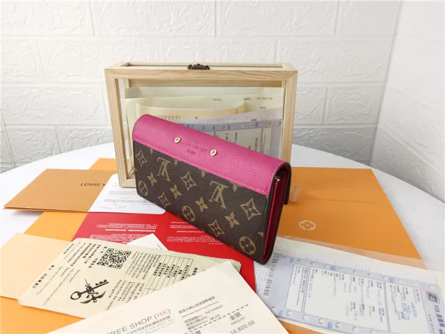 Louis Vuitton काला भूरा एंवेलप फ्लैप मोनोग्राम कैनवास लॉन्ग वॉलेट 14