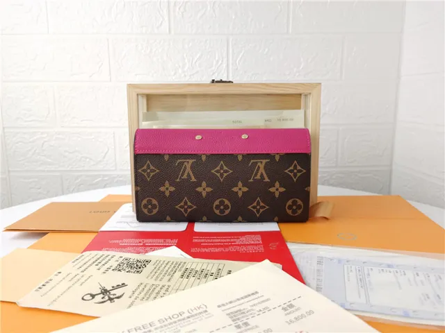 Louis Vuitton काला भूरा एंवेलप फ्लैप मोनोग्राम कैनवास लॉन्ग वॉलेट 15