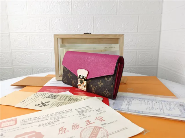 Louis Vuitton काला भूरा एंवेलप फ्लैप मोनोग्राम कैनवास लॉन्ग वॉलेट 16