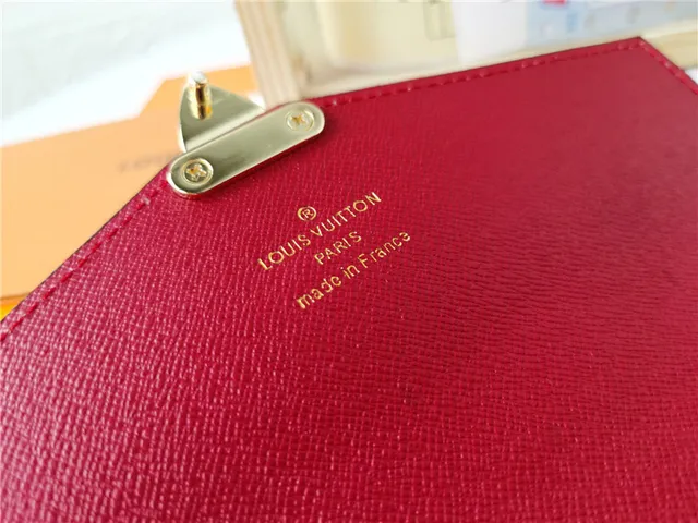 Louis Vuitton काला भूरा एंवेलप फ्लैप मोनोग्राम कैनवास लॉन्ग वॉलेट 19