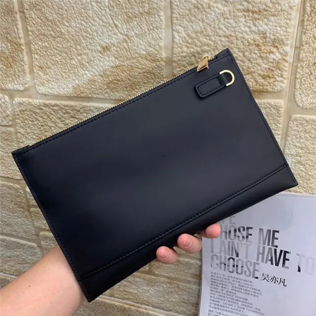 Louis Vuitton Negro Dorado Piel Suave Cuerpo Tejido Damier Infini Solapa Envolvente Clutch 6
