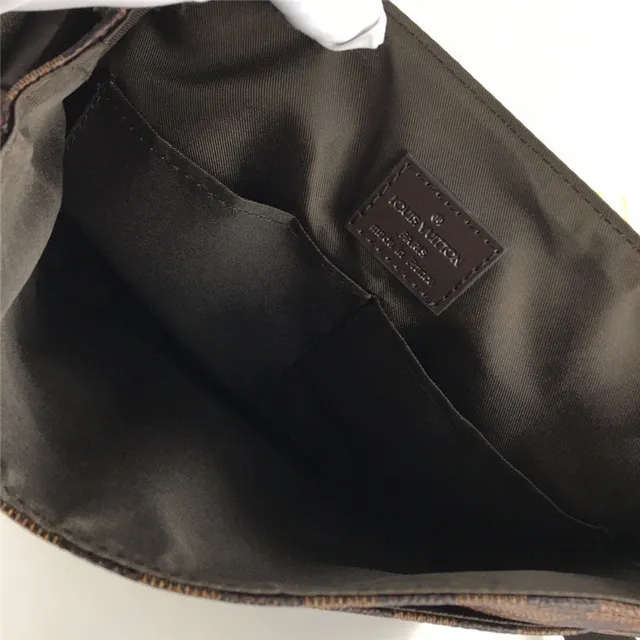 路易威登黑色灰色Damier Graphite Canvas可调节织带信使包 2
