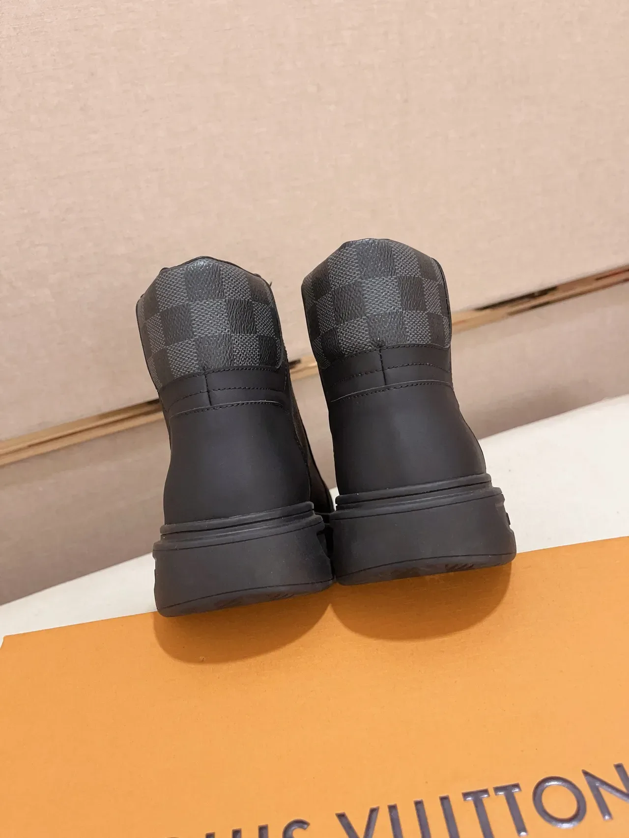 Louis Vuitton Black Gray High-Top Mixed-Material Lifestyle Sneakers 8