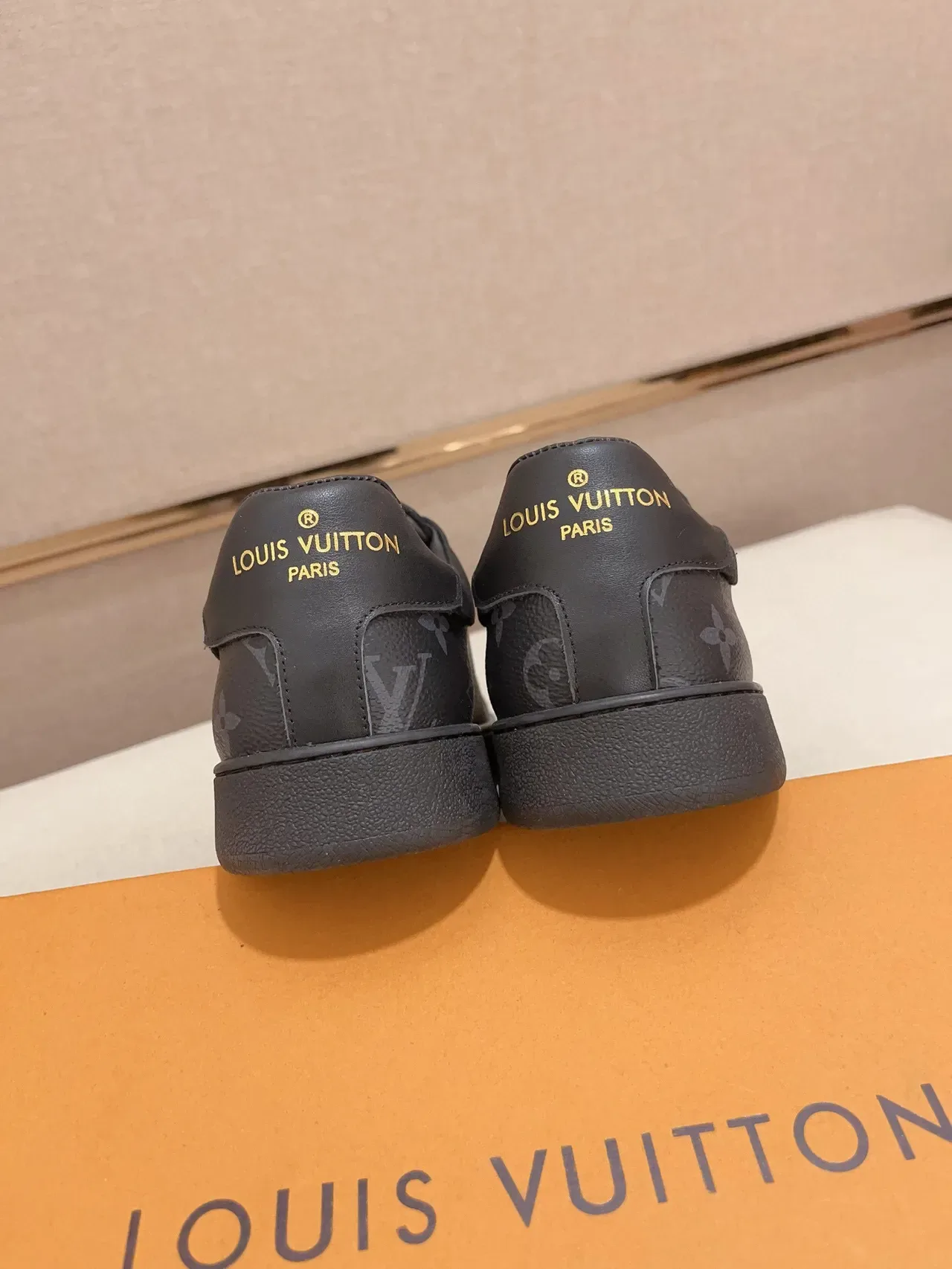 Louis Vuitton Black Monogram Canvas Leather Toe Cap Lifestyle Sneakers 7