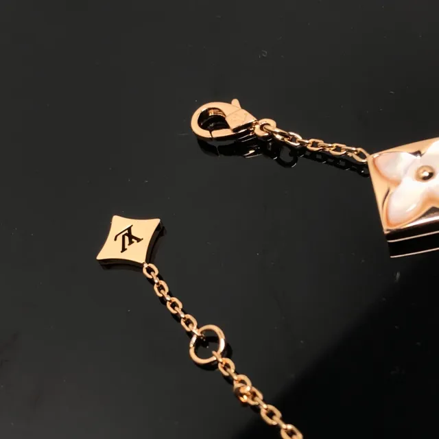 Louis Vuitton Blossom Bracelet Rose Gold White Floral Motif Bracelet 3