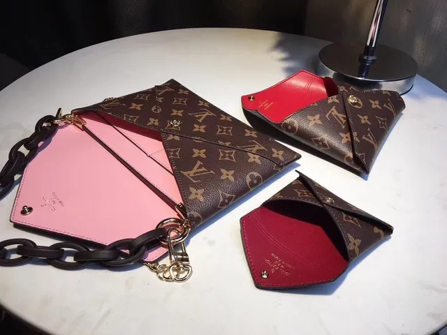 Louis Vuitton Sac à Chaîne avec Pochette Rabat Toile Monogramme Marron Doré 4
