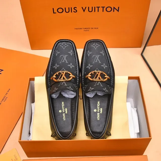 Louis Vuitton Horsebit 1955 Monogram Leather Loafers 9