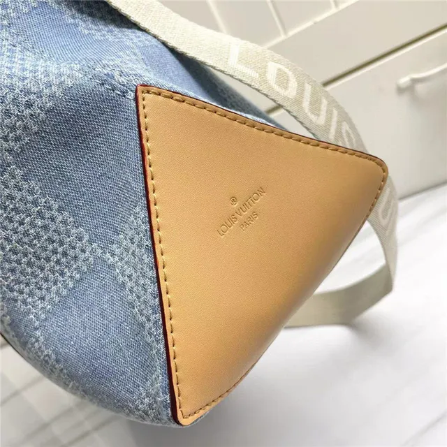 Louis Vuitton Keepall Bandoulière Damier Azur Blue Tote Bag 6