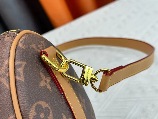 Louis Vuitton Keepall Negro Naranja Monogram Canvas Silueta de Barril Bolso Boston 13