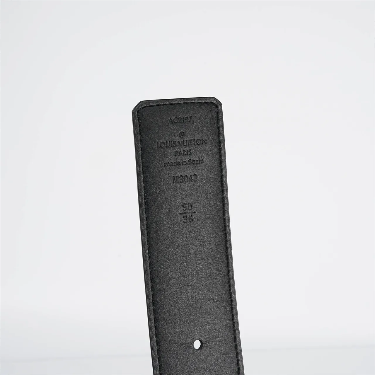 Louis Vuitton LV Initiales Black Monogram Leather Belt 2