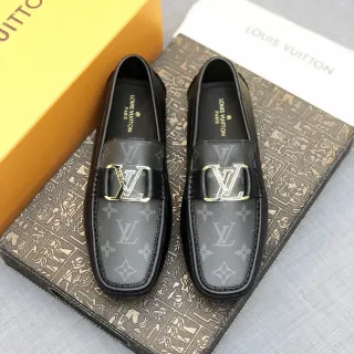 Louis Vuitton LV লুফার কালো মোনোগ্রাম চামড়া লুফার