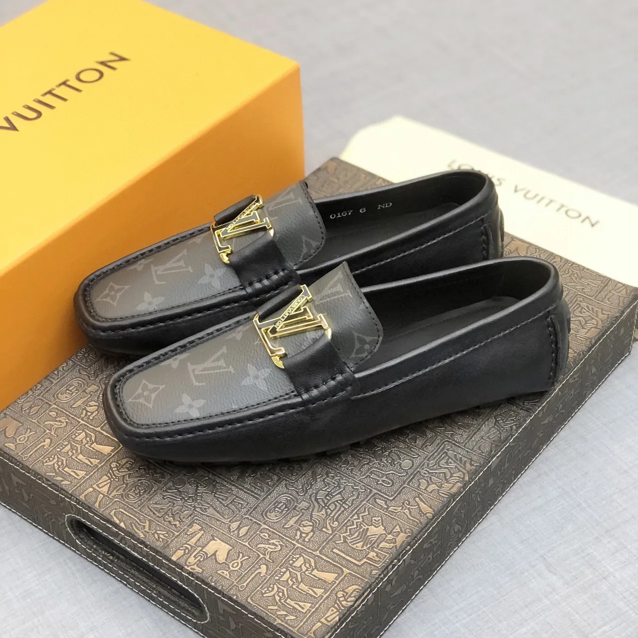 Louis Vuitton LV Loafer Black Monogram Leather Loafers 2