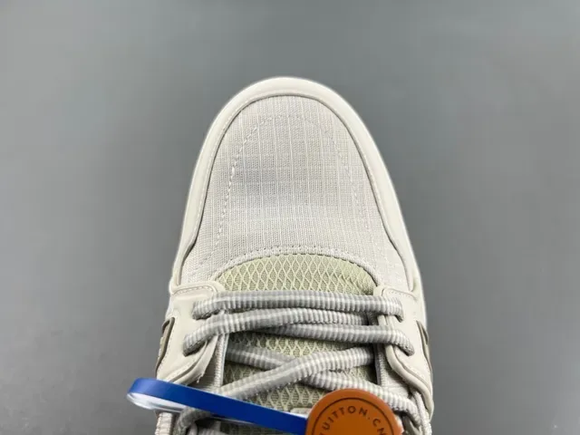 Louis Vuitton LV Trainer Tênis Beige Gray Chunky com sol esculpido e upper de têxtil layered e sintético 5