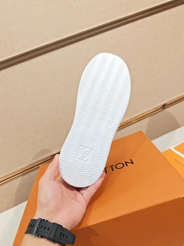 Louis Vuitton LV Trainer White and Tan Lifestyle Sneakers 2