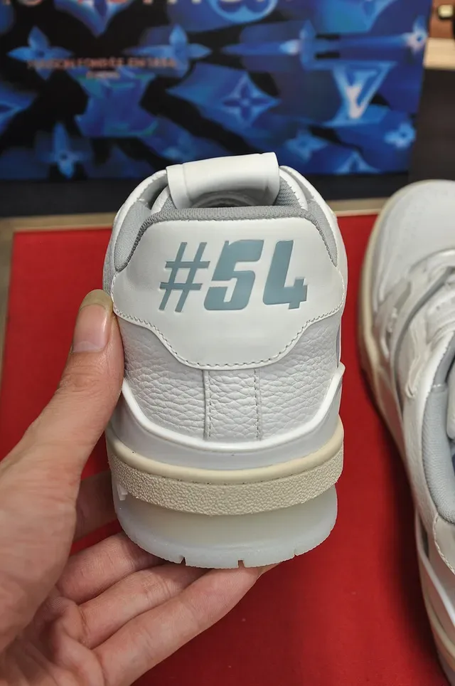 Louis Vuitton LV Trainer White Beige Layered Midsole Script Logo Detail Lifestyle Sneakers 2
