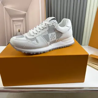 Louis Vuitton LV Trainer Zapatillas Lifestyle Blanco y Gris Low-Top Material Mixto