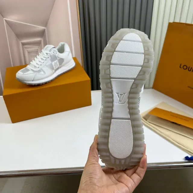 Louis Vuitton LV Trainer White Gray Low-Top Mixed-Material Lifestyle Sneakers 2