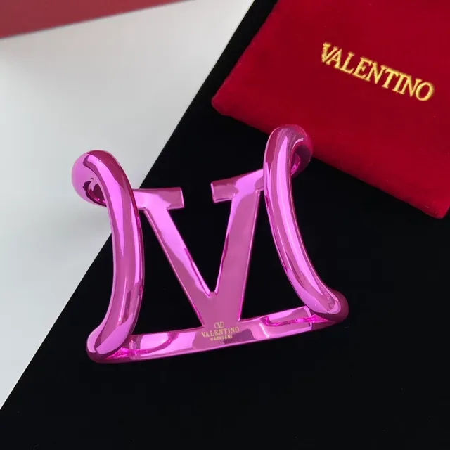 Louis Vuitton LV Volt Cuff Glossy Pink Metallic Bracelet 3