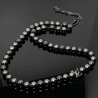Louis Vuitton Monogram বীড মালা Metallic Gray মালা