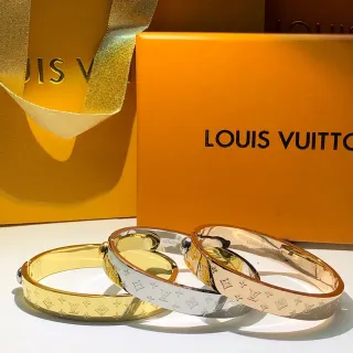 Louis Vuitton Monogram سوار ذهبي فضي وردي ذهبي لون سوارات
