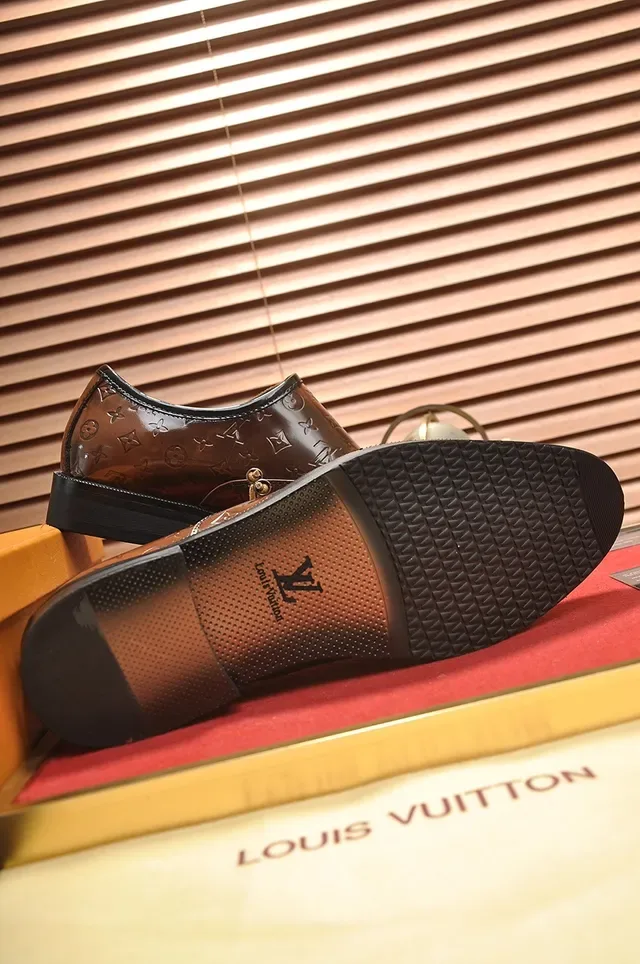 Louis Vuitton Monogram Brown Cap-Toe Oxford Shoes 3