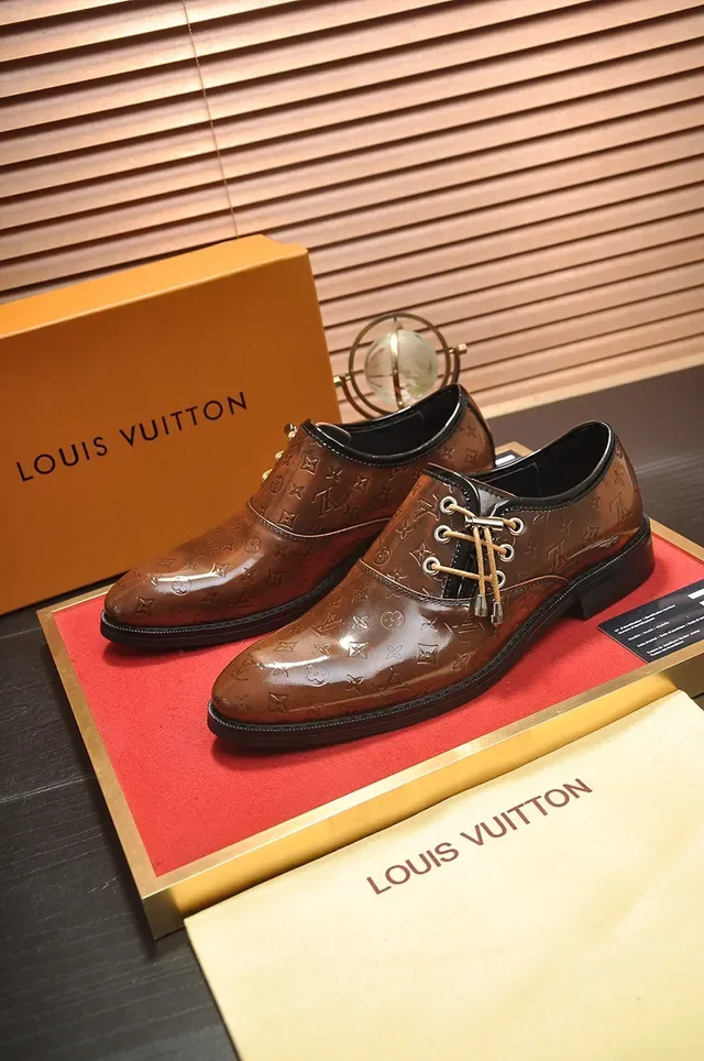 Louis Vuitton Monogram Brown Cap-Toe Oxford Shoes 4