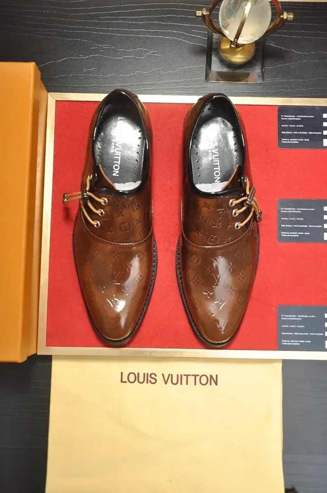 Louis Vuitton Monogram Brown Cap-Toe Oxford Shoes 5