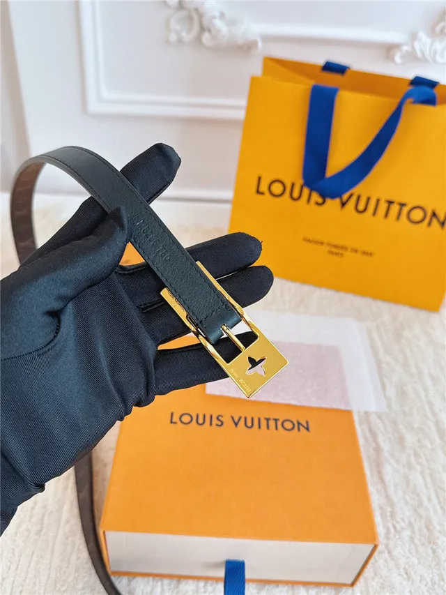Louis Vuitton Monogramme Toile Doré Boucle Ceinture en Cuir 5