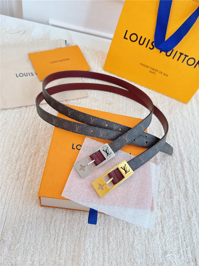 Louis Vuitton Monogramme Toile Doré Boucle Ceinture en Cuir 11