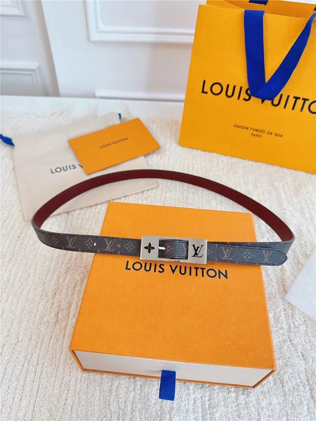 Louis Vuitton Monogramme Toile Doré Boucle Ceinture en Cuir 12