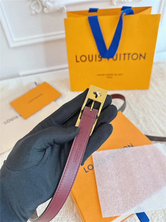 Louis Vuitton Monogramme Toile Doré Boucle Ceinture en Cuir 14