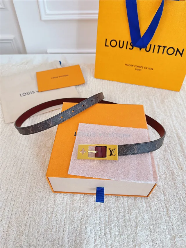 Louis Vuitton Monogramme Toile Doré Boucle Ceinture en Cuir 15