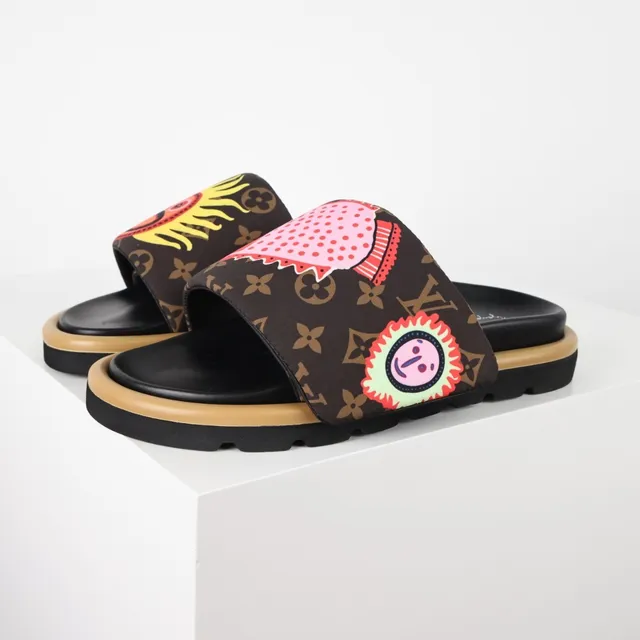 Louis Vuitton Monogram Canvas Graphic Appliqué Platform Slippers 2