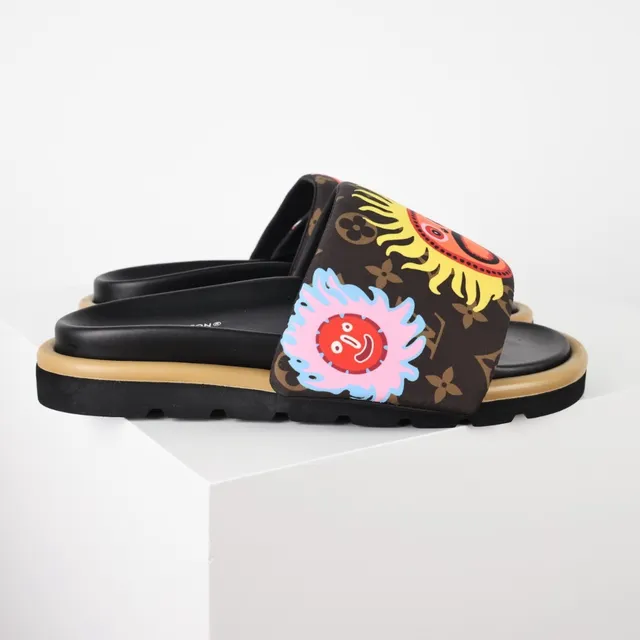 Louis Vuitton Monogram Canvas Graphic Appliqué Platform Slippers 3
