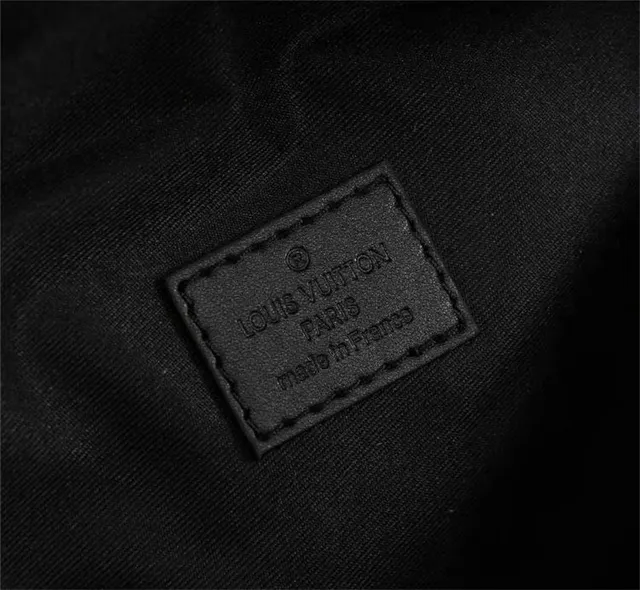 Louis Vuitton Monogram embossado preto saco de cintura de moda 10