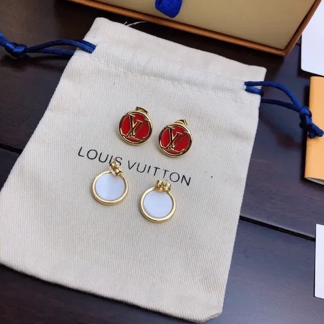 Louis Vuitton Monogram Enamel Stud Earrings 5