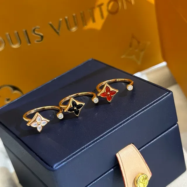 Louis Vuitton Bagues Monogramme Floral Émail Bande Ouverte 8