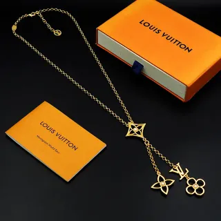 Louis Vuitton Monogram ফুল পার্ল সোনালি টোন হার